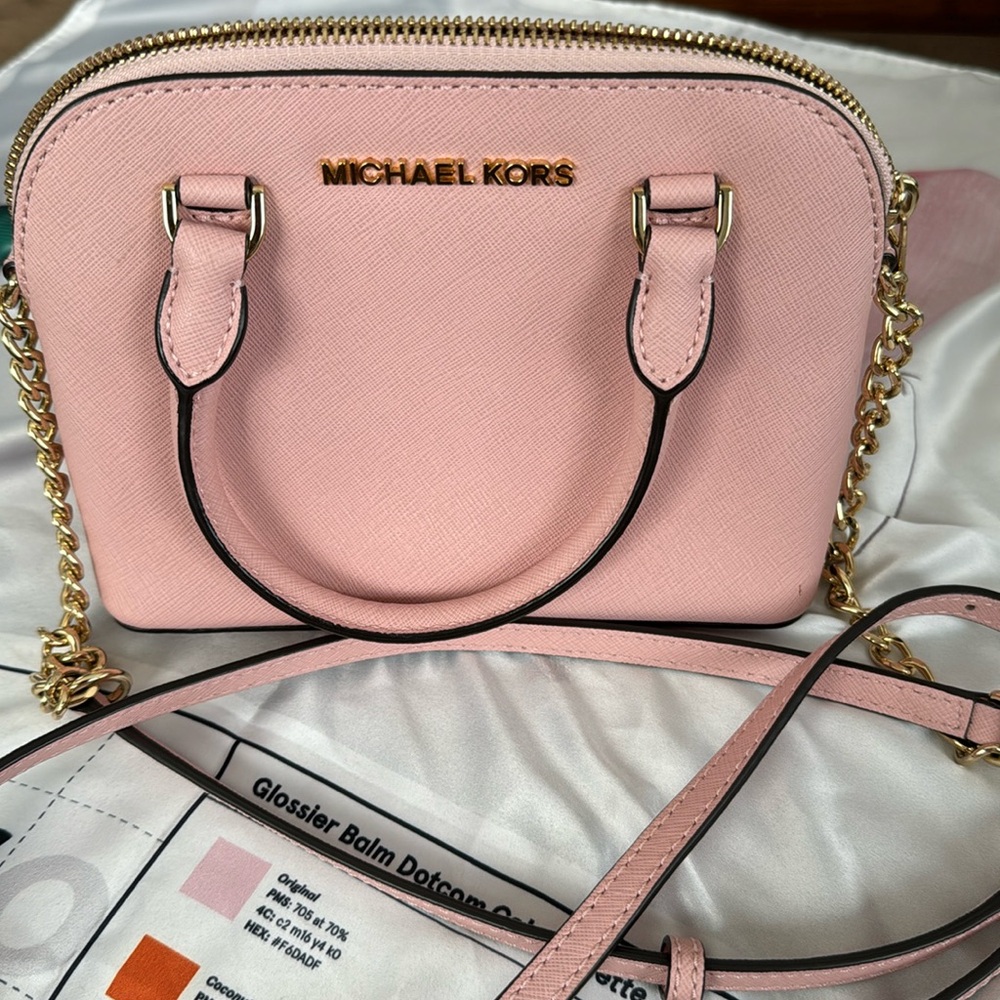 Michael Kora Mini satchel purse in pink